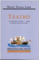 Cover of Teatro by María Teresa León