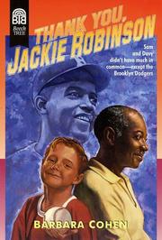 Front cover of Thank You Jackie Robinson by Barbara Cohen