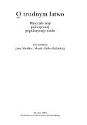 Front cover of O trudnym łatwo by Jan Miodek