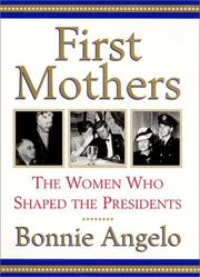 Cover of First mothers by Bonnie Angelo