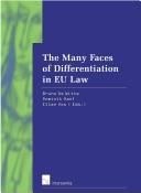 Front cover of The many faces of differentiation in EU law by Bruno de Witte