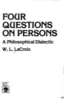 Cover of Four questions on persons by W. L. LaCroix