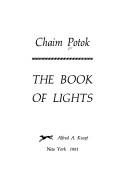 Front cover of The book of lights by Chaim Potok