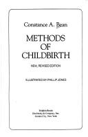Cover of Methods of childbirth by Constance A. Bean
