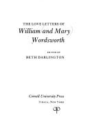 Front cover of The love letters of William and Mary Wordsworth by William Wordsworth