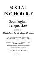 Front cover of Social psychology by Morris Rosenberg