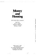 Cover of Money and housing by Jake Garn