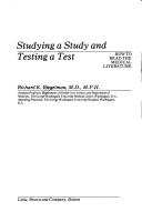 Cover of Studying a study and testing a test by Richard K. Riegelman