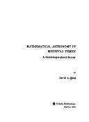 Front cover of Mathematical astronomy in medieval Yemen by David A. King