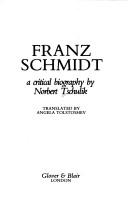 Cover of Franz Schmidt by Norbert Tschulik