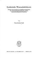 Front cover of Synthetische Wissenschaftstheorie by Franz Joachim Clauss
