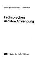 Front cover of Fachsprachen und ihre Anwendung by Claus Gnutzmann