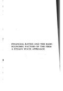 Front cover of Financial ratios and the basic economic factors of the firm by Erkki K. Laitinen