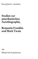 Cover of Studien zur amerikanischen Autobiographie by Renate von Bardeleben