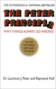 Cover of The Peter principle by Laurence J. Peter