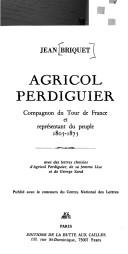 Cover of Agricol Perdiguier by Jean Briquet