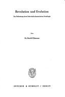 Cover of Revolution und Evolution by Hamann, Rudolf
