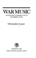 Cover of War music by Christopher Logue