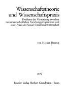 Front cover of Wissenschaftstheorie und Wissenschaftspraxis by Heiner Drerup