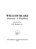 Cover of America, a prophecy by William Blake