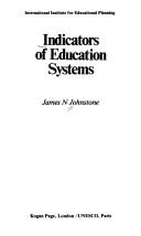 Front cover of Indicators of education systems by James N. Johnstone