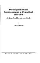 Cover of Der zeitgeschichtliche Sensationsroman in Deutschland, 1855-1878 by Volker Neuhaus