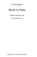 Cover of Besuch im Hades by Günther Anders