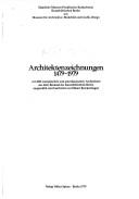 Front cover of Architektenzeichnungen, 1479-1979 by Kunstbibliothek (Berlin, Germany)