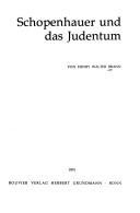 Front cover of Schopenhauer und das Judentum by Henry Walter Brann