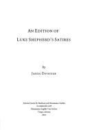 Front cover of An edition of Luke Shepherd's satires by Luke Shepherd