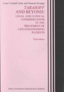 Front cover of Tarasoff and beyond by Leon VandeCreek