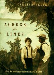 Cover of Across the lines by Carolyn Reeder