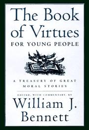 Front cover of The Book of Virtues for Young People by William J. Bennett