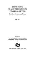 Front cover of Hong Kong as an international financial centre by Y. C. Jao