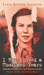 Front cover of I Have Lived a Thousand Years by Livia Bitton-Jackson