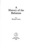Cover of A history of the Bahamas by Michael Craton
