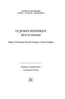 Cover of Le roman historique by Dominique Peyrache-Leborgne