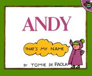 Front cover of Andy-Thats My Name by Tomie dePaola