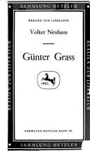 Front cover of Günter Grass by Volker Neuhaus