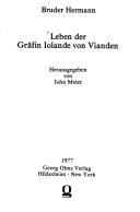 Front cover of Leben der Gräfin Iolande von Vianden by Hermann Bruder