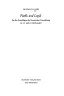 Front cover of Poetik und Logik by Friedrich Gaede