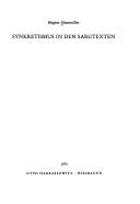 Cover of Synkretismus in den Sargtexten by Brigitte Altenmüller