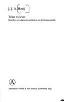 Cover of Tekst en lezer by J. J. A. Mooij