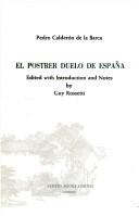 Cover of El postrer duelo de España by Pedro Calderón de la Barca
