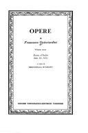 Front cover of Historia d'Italia by Francesco Giucciardini