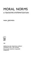 Cover of Moral norms, a tentative systematization by Maria Ossowska