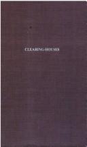 Front cover of Clearing-houses by James Graham Cannon