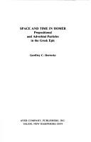 Front cover of Space and time in Homer by Geoffrey C. Horrocks
