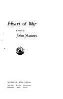 Front cover of Heart of war by John Masters