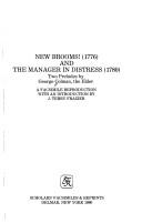 Cover of New brooms and the Manager in distress by George Colman